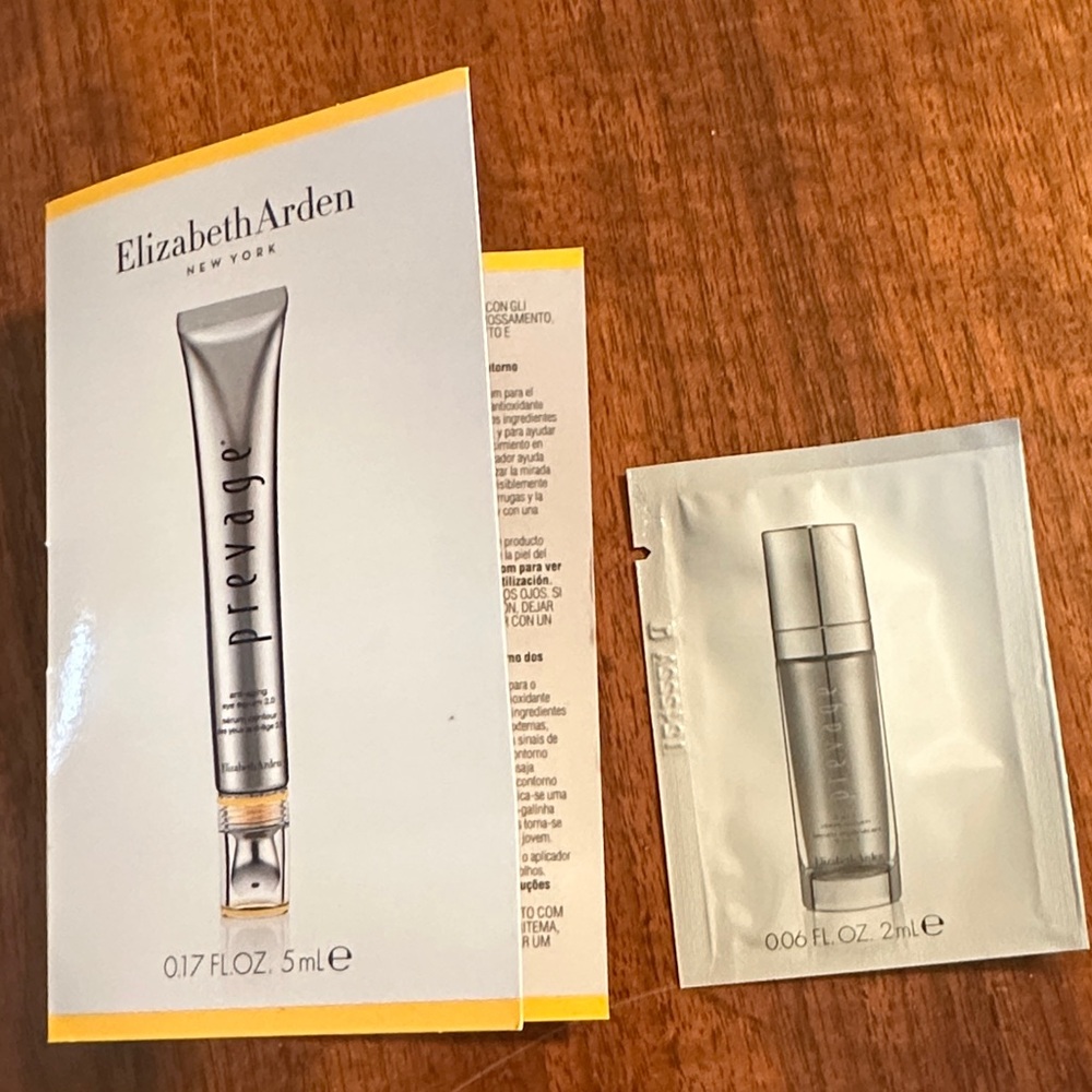Elizabeth Arden Prevage Anti aging‎ eye serum trial size .17 Oz + sample packet